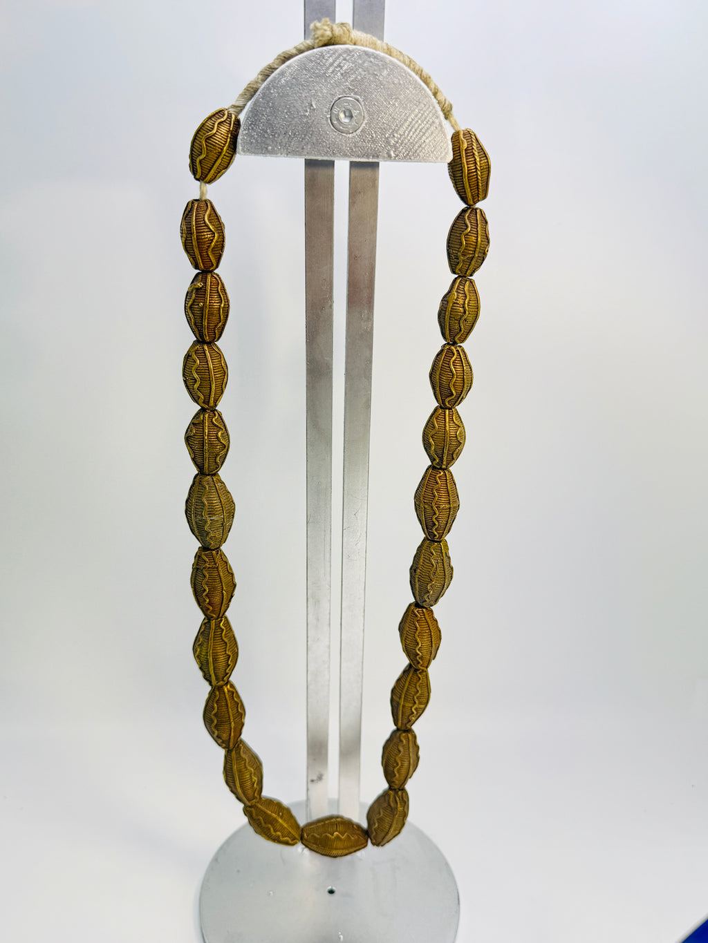 STRANG MESSINGPERLEN | GHANA BRASS BEADS |051