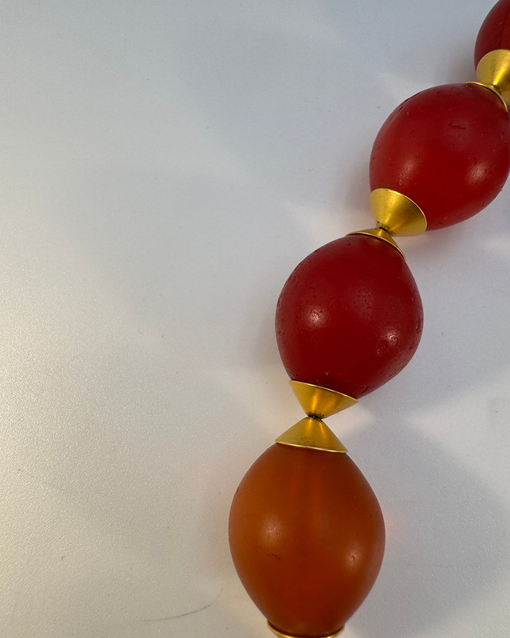 Kette alte böhmische Glasperlen