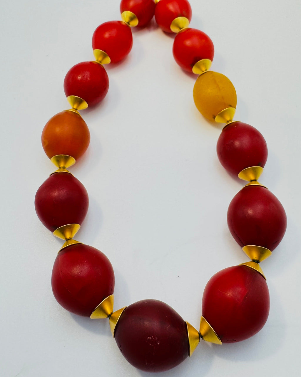 Kette alte böhmische Glasperlen