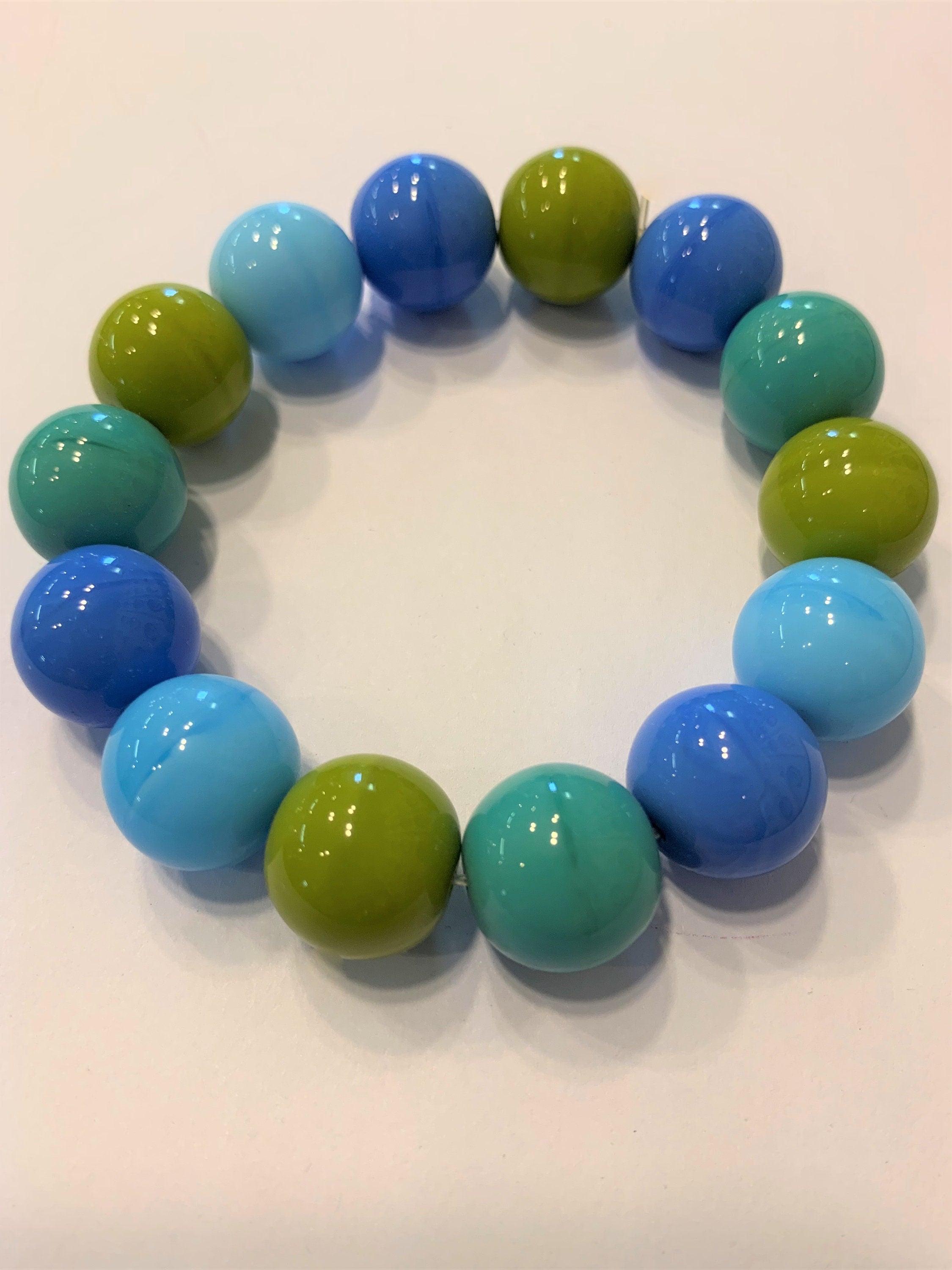 Armband Böhmische Glasperlen Glass Beads Unique Bracelet