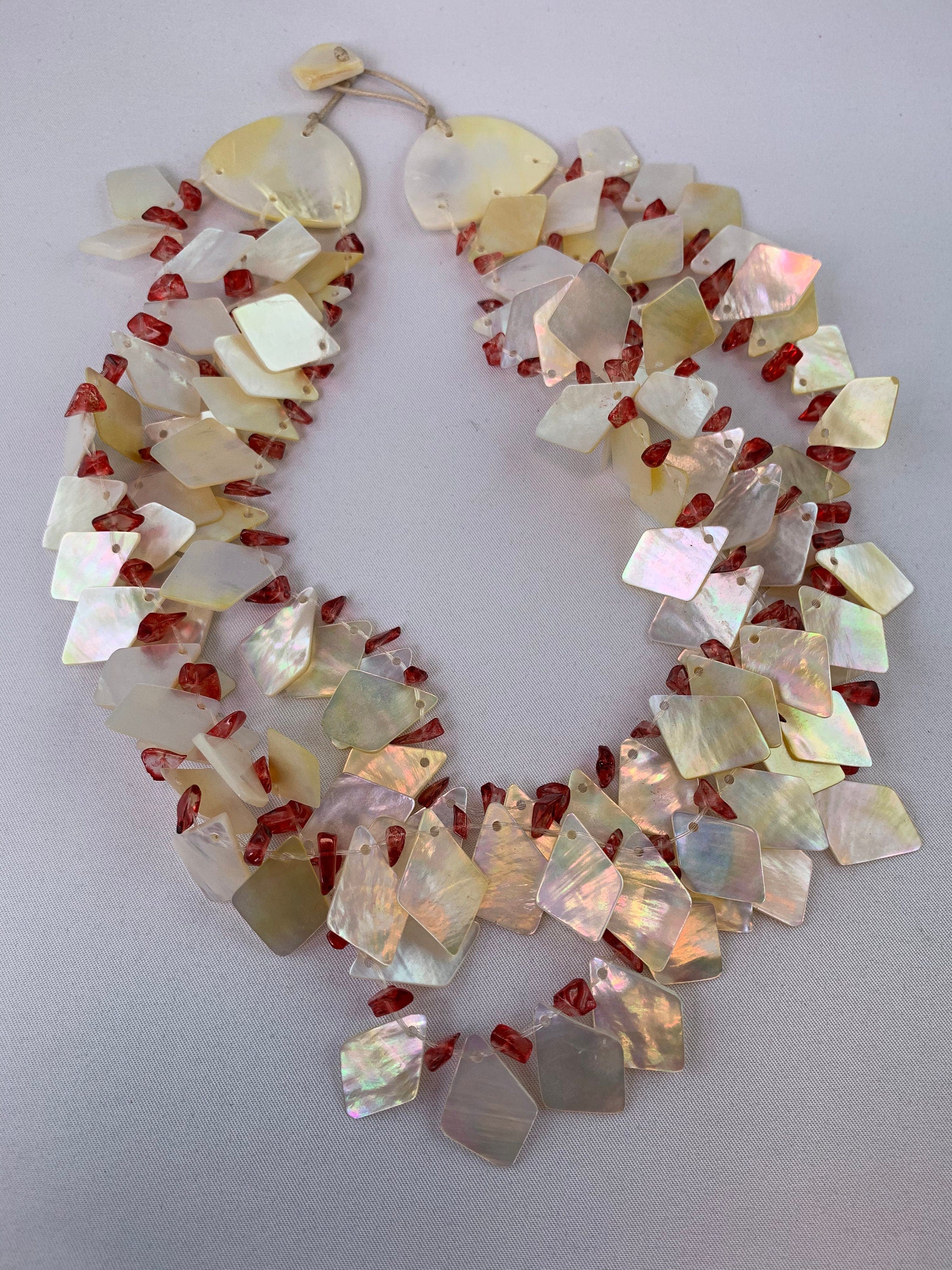 Kette Muschel Unique Shell Necklace  Tribal Beads