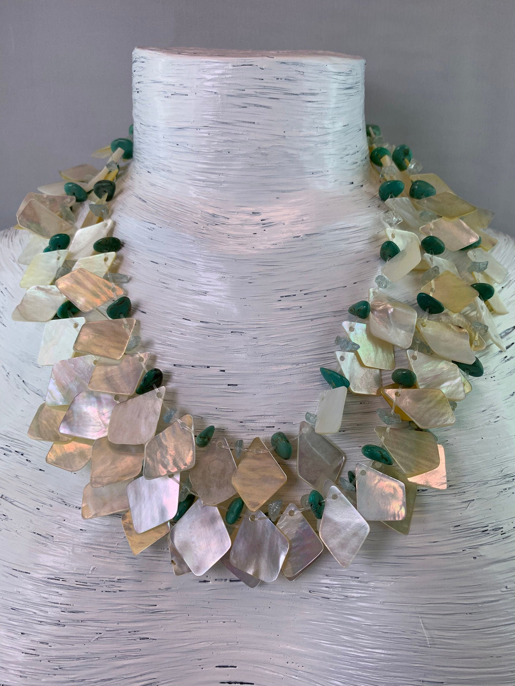 Kette Muschel Unique Shell Necklace Tribal Beads