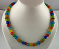 Kette Glasperlen Recycling Kroba Glass Ghana Tribal Beads Handmade Unique Necklace