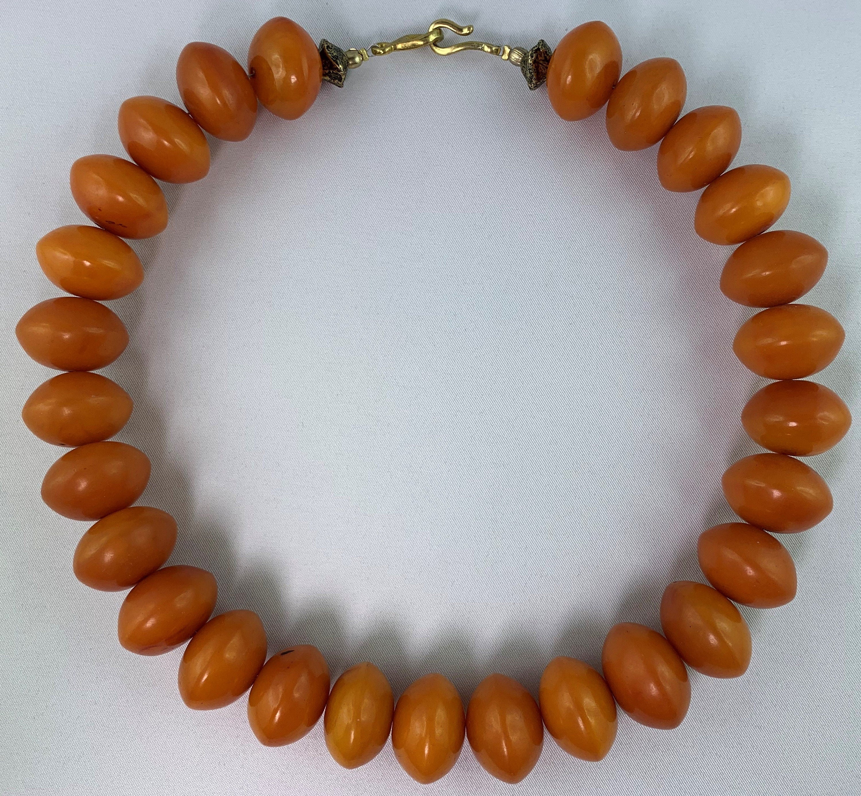 Kette Resin | Harz Messing Handmade Necklace Tribal Beads