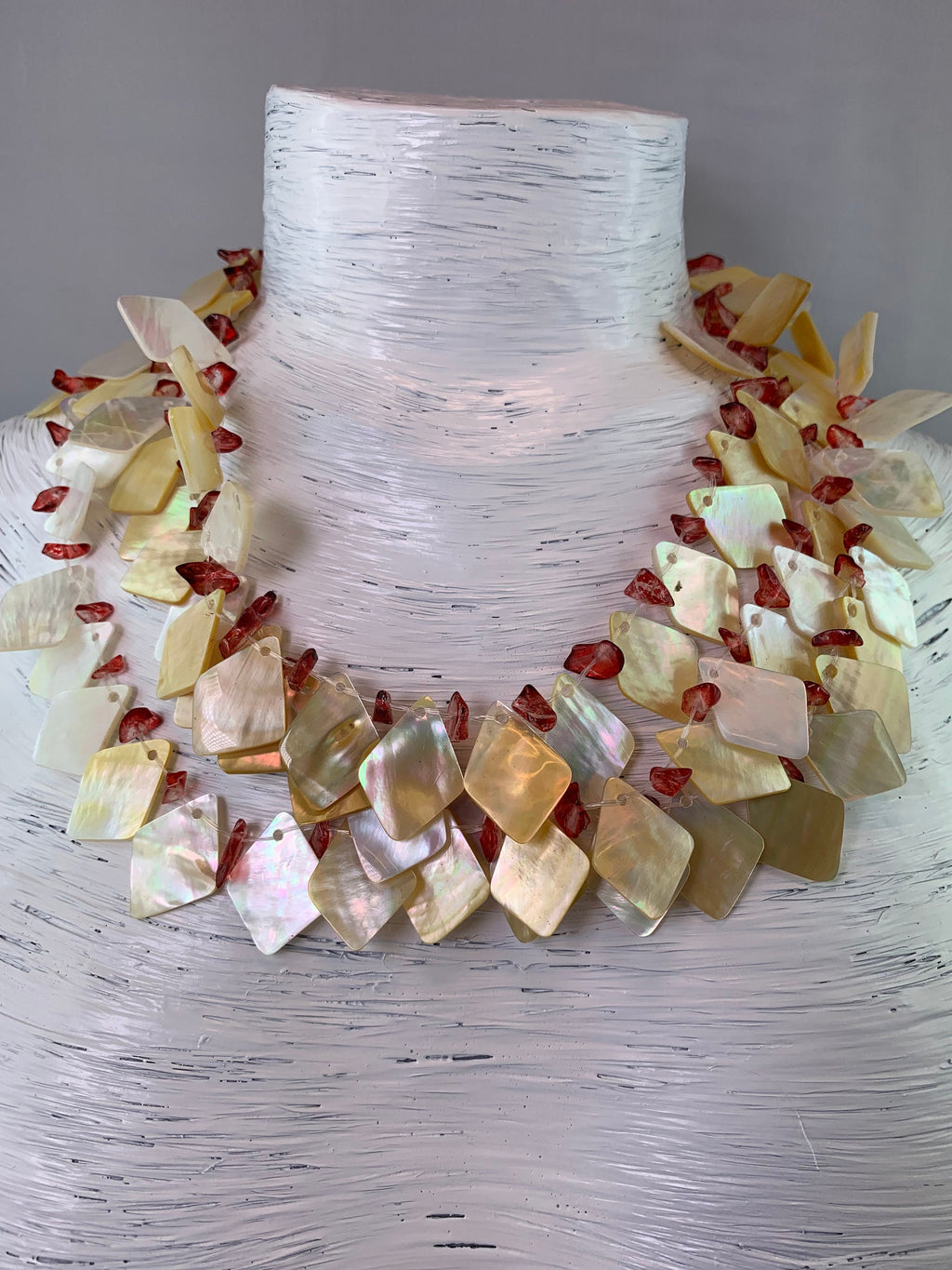 Kette Muschel Unique Shell Necklace  Tribal Beads