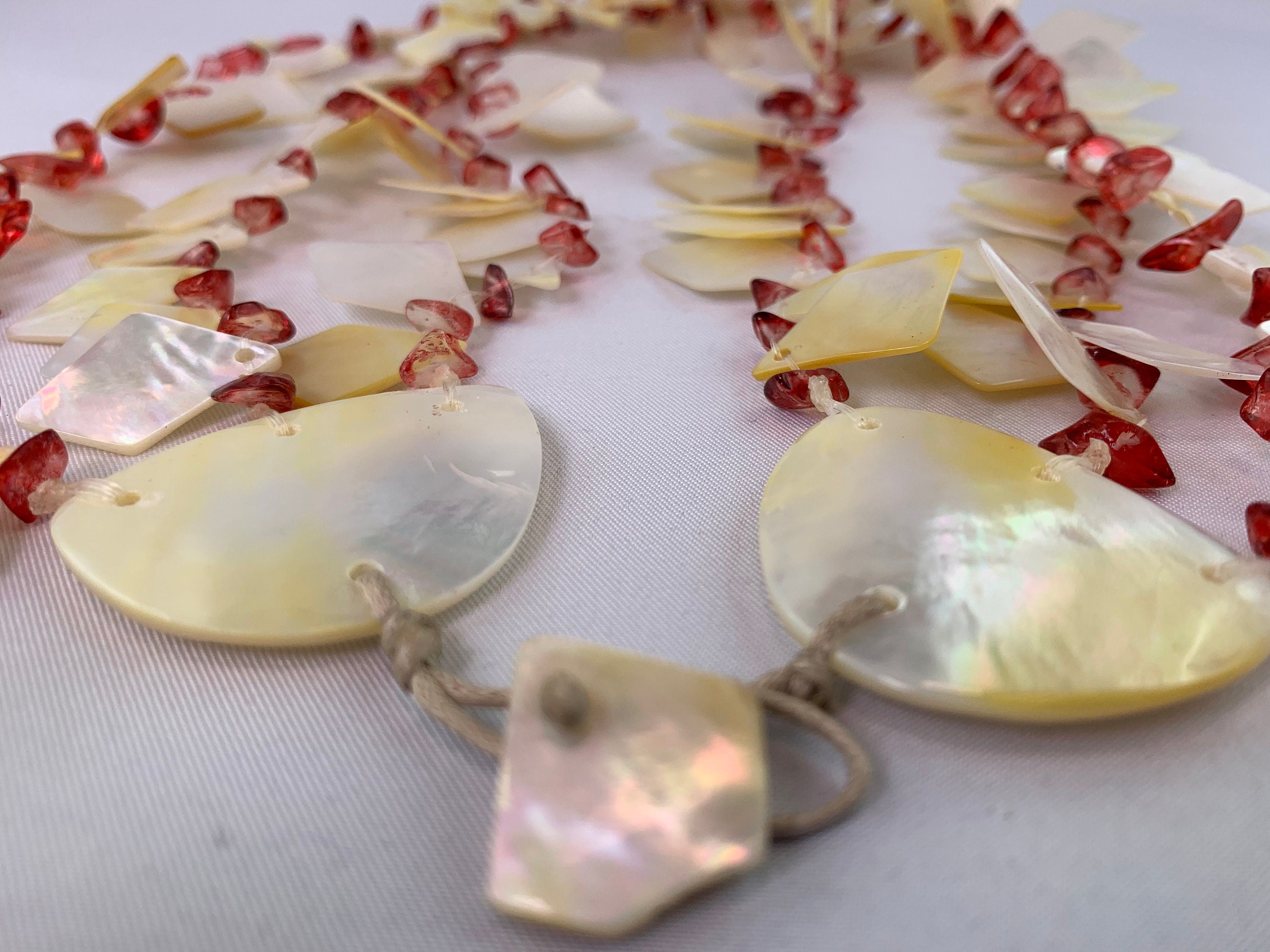 Kette Muschel Unique Shell Necklace  Tribal Beads
