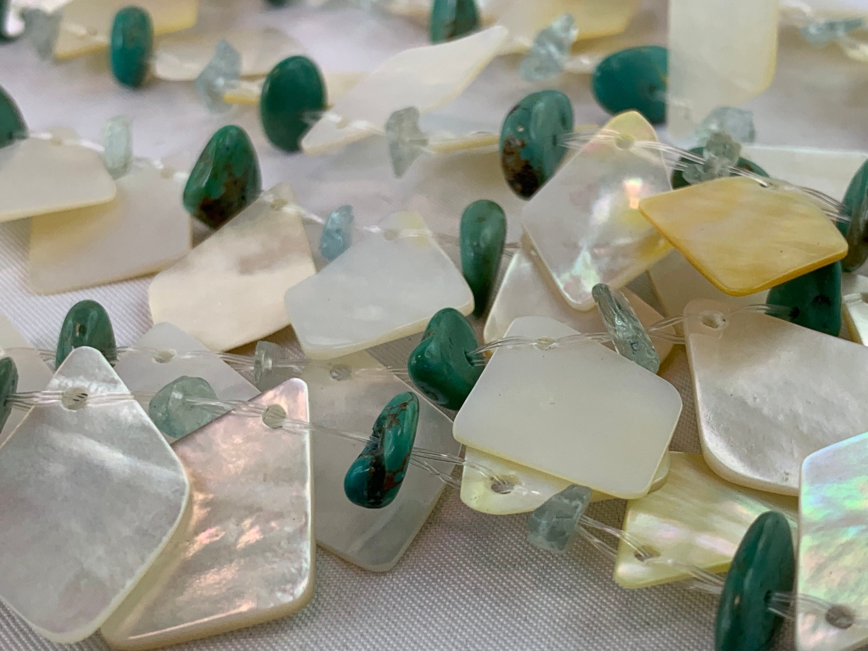 Kette Muschel Unique Shell Necklace Tribal Beads