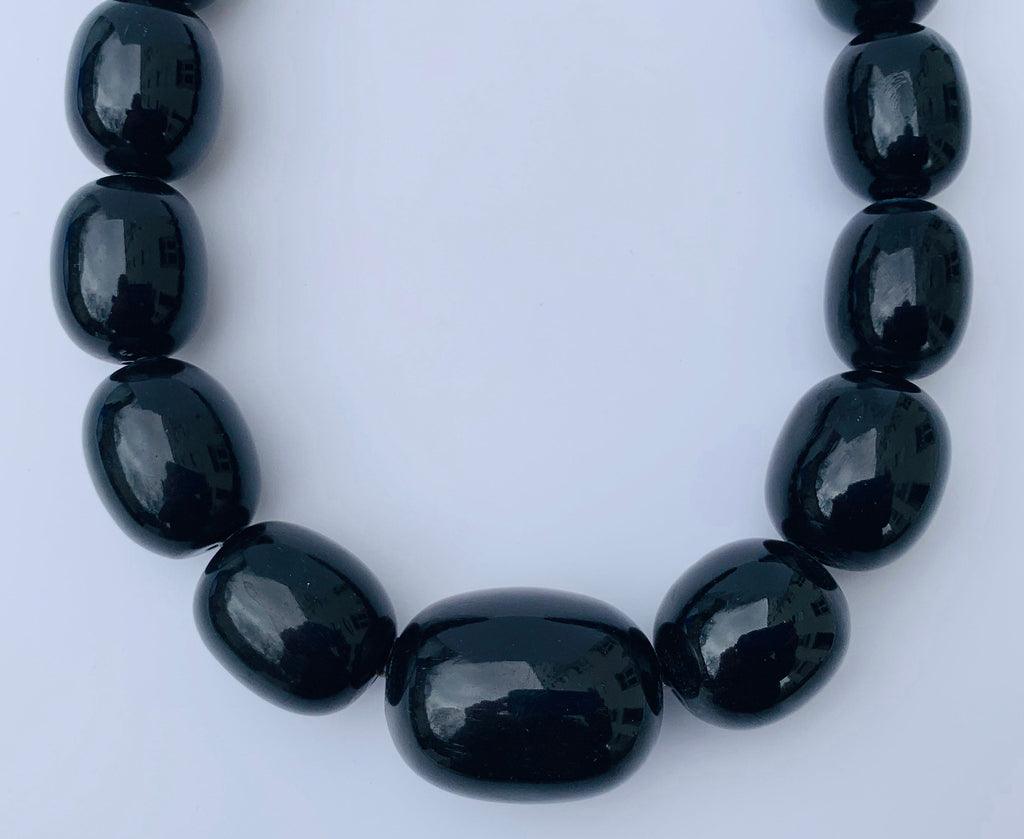 Kette Harz Resin Perlen Handmade Unique Necklace Tribal Beads Ethno Chic