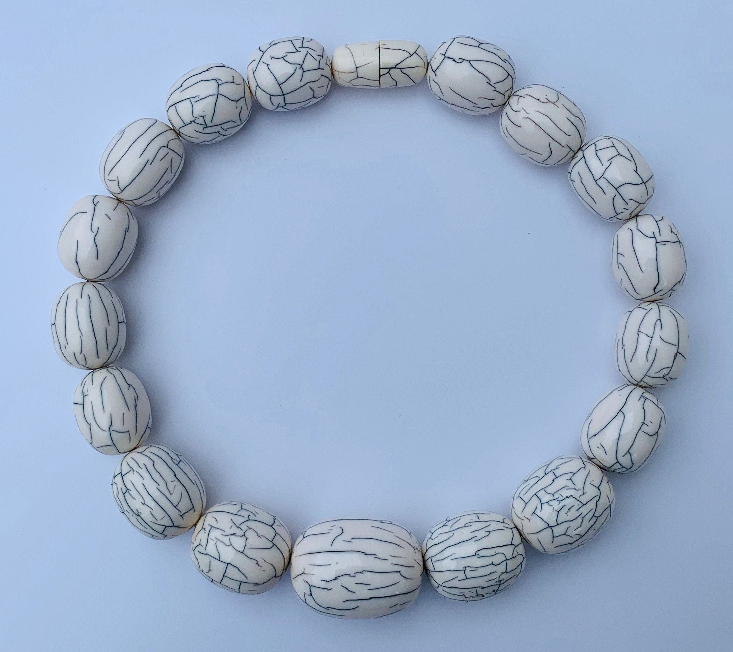 Kette Resin | Harz  Perlen Unique Necklace Tribal Beads