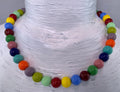 Kette Böhmische Glasperlen Handmade Unique Necklace Glass Beads