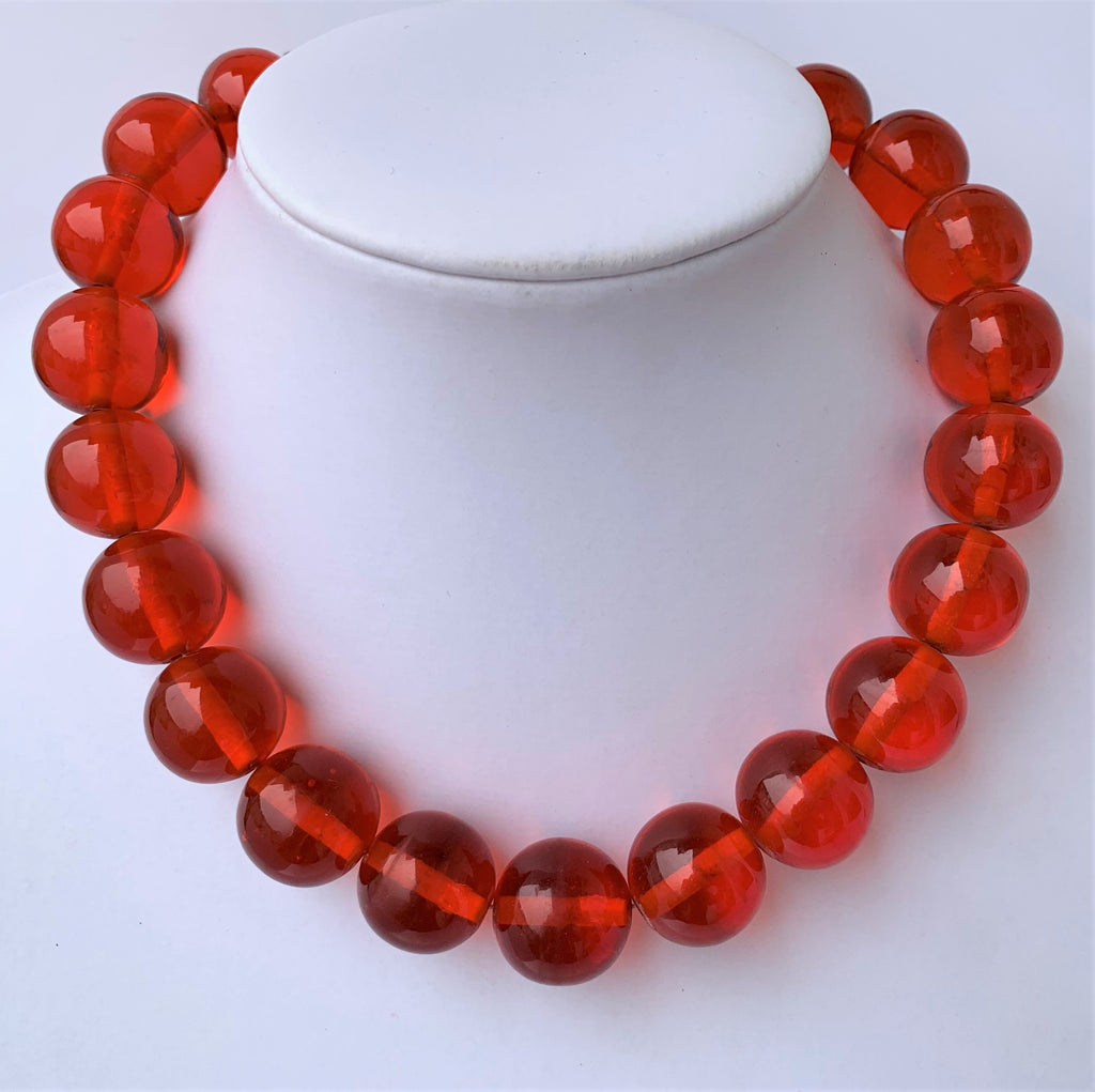 Kette Resin | Harz Kugel  Unique Necklace Tribal Beads Ethno Chic