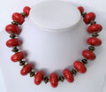 Kette Resin | Harz Messing Handmade Unique Necklace Tribal Beads