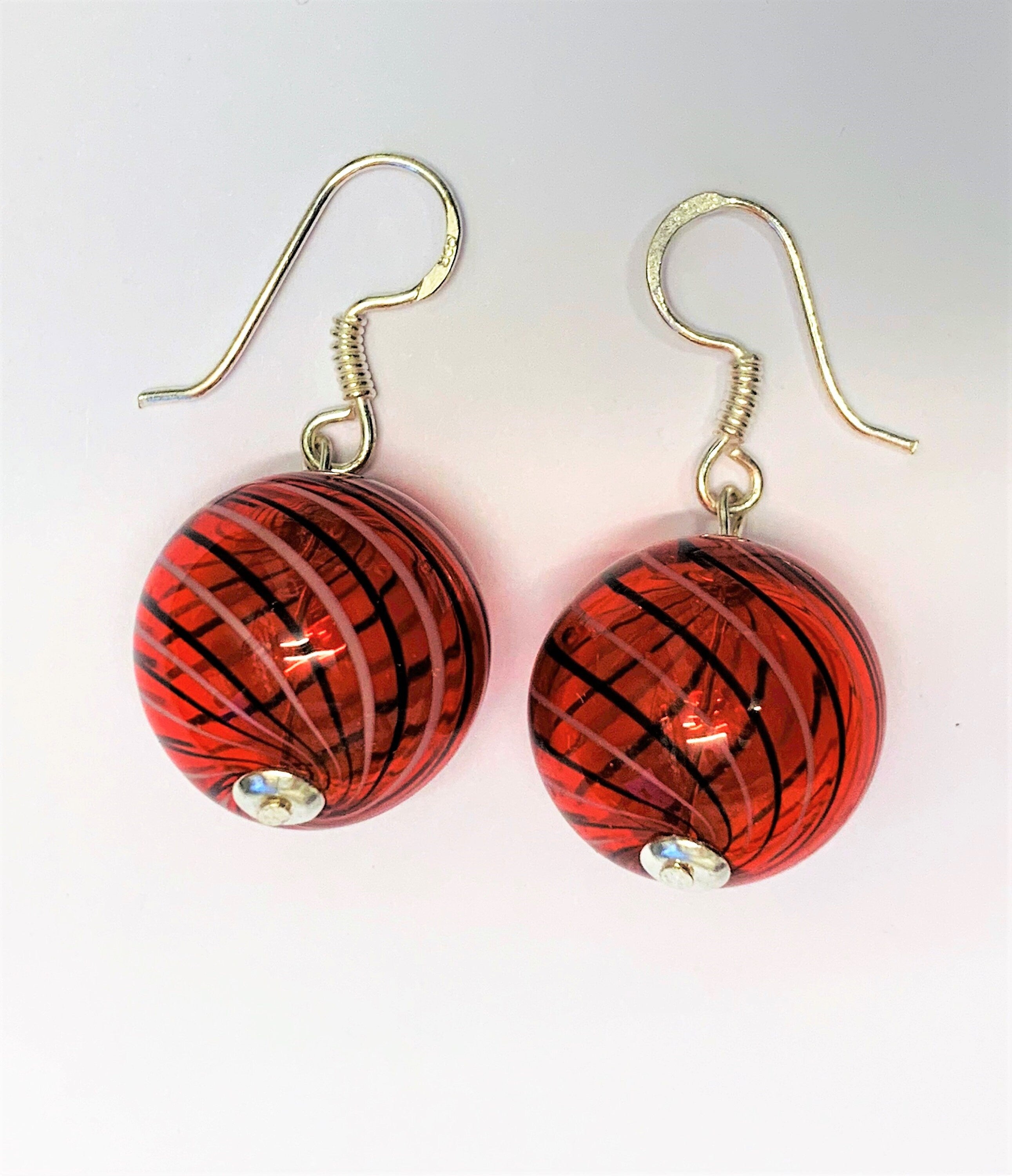 Earrings Hollow Glass Beads Beautifully Shaped Lampwork Beads Earrings