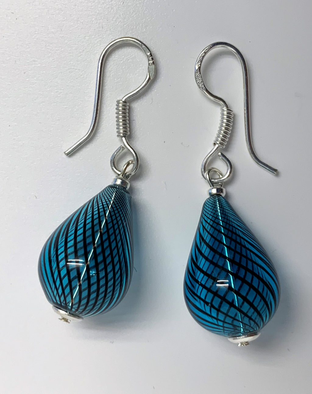 Ohrringe Hohlglasperlen Formschön Lampwork Beads Earrings