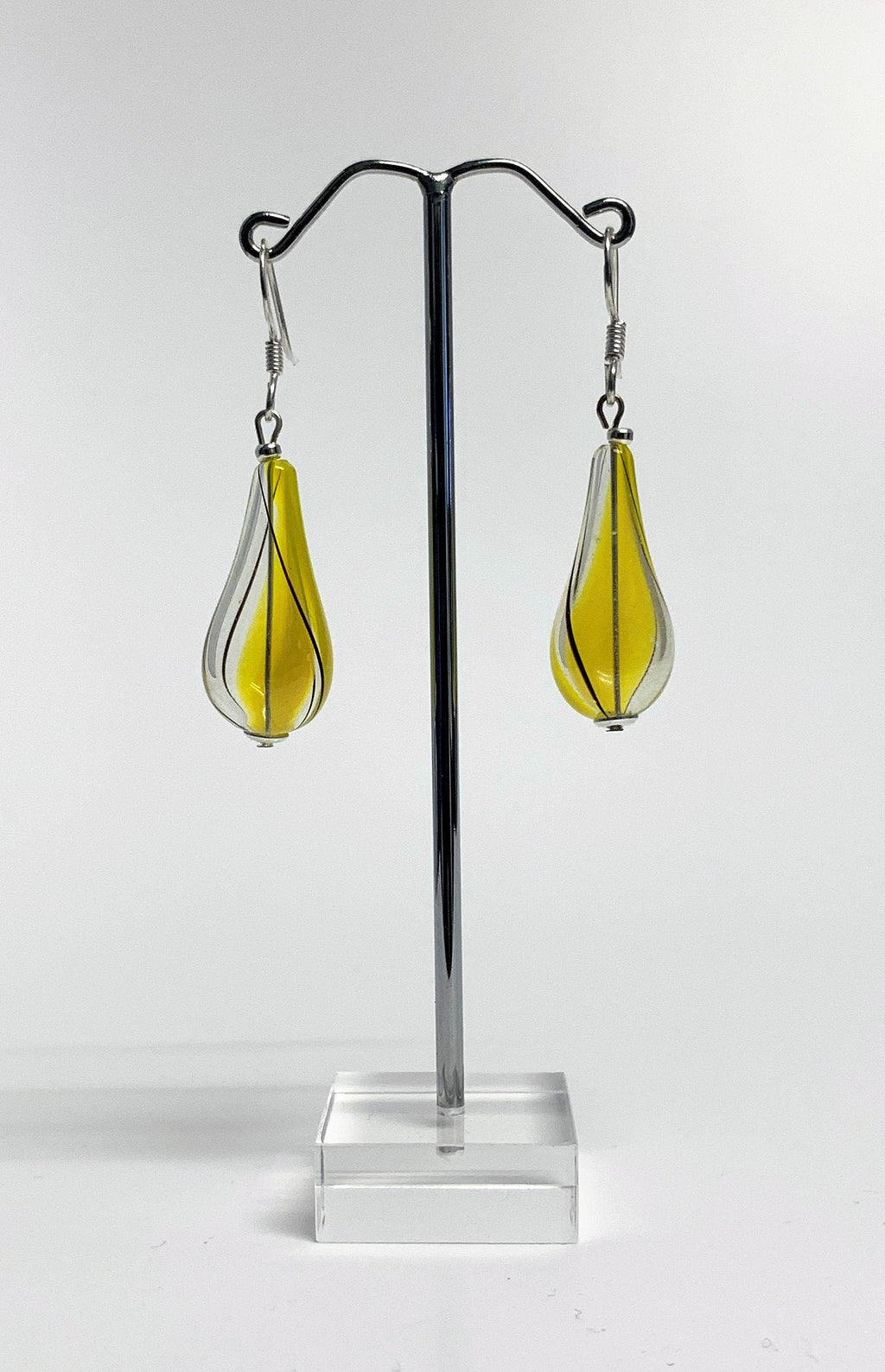 Ohrringe Hohlglasperlen Formschön Lampwork Beads Earrings
