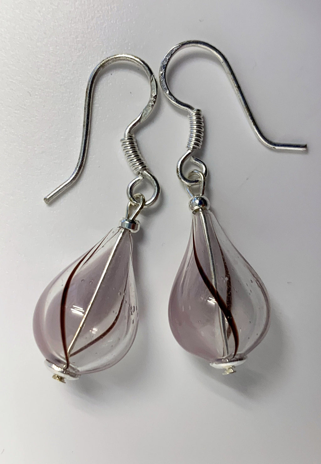 Ohrringe Hohlglasperlen Formschön Lampwork Beads Earrings
