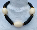 Kette Kokos Harz Coconut Resin Unique Necklace Tribal Beads Ethno Chic