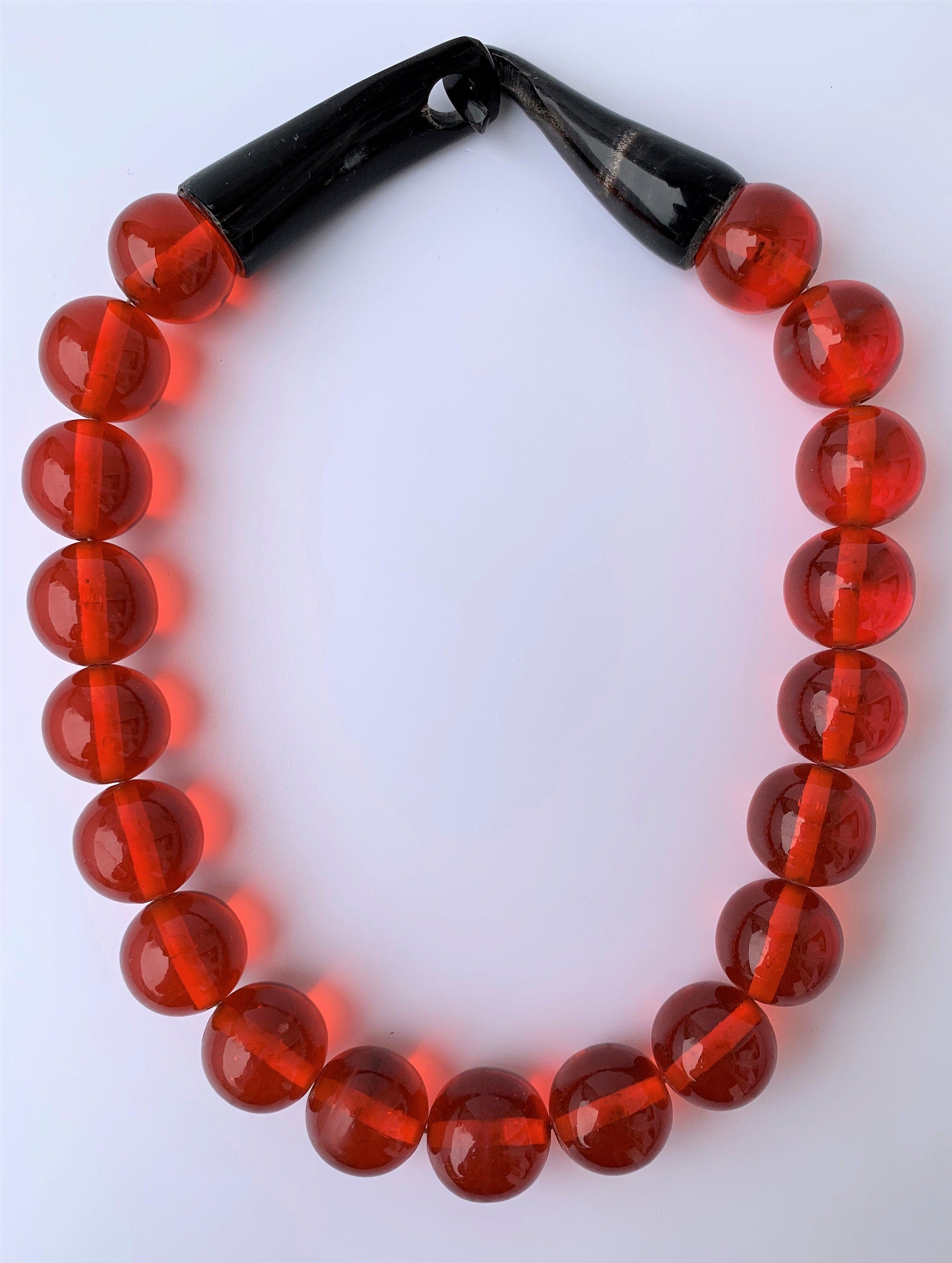 Kette Resin | Harz Kugel  Unique Necklace Tribal Beads Ethno Chic