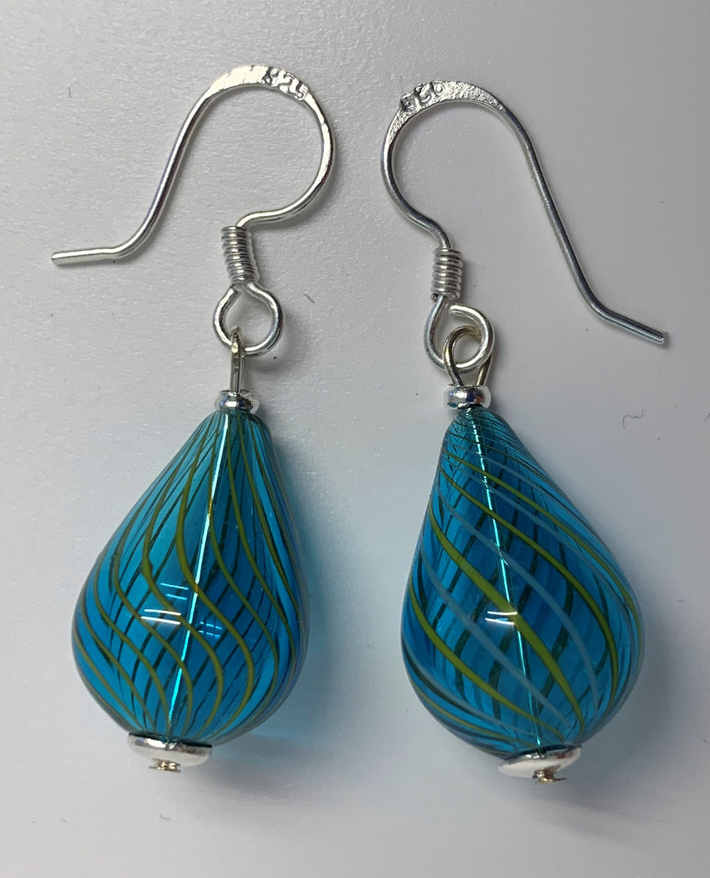 Ohrringe Hohlglasperlen Formschön Lampwork Beads Earrings