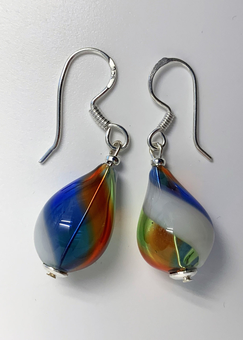 Ohrringe Hohlglasperlen Formschön Lampwork Beads Earrings
