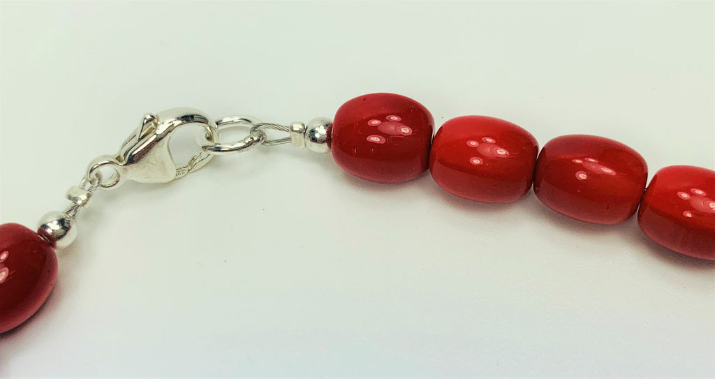 Kette Böhmische Glasperlen Behemian Glass  Handmade Unique Necklace