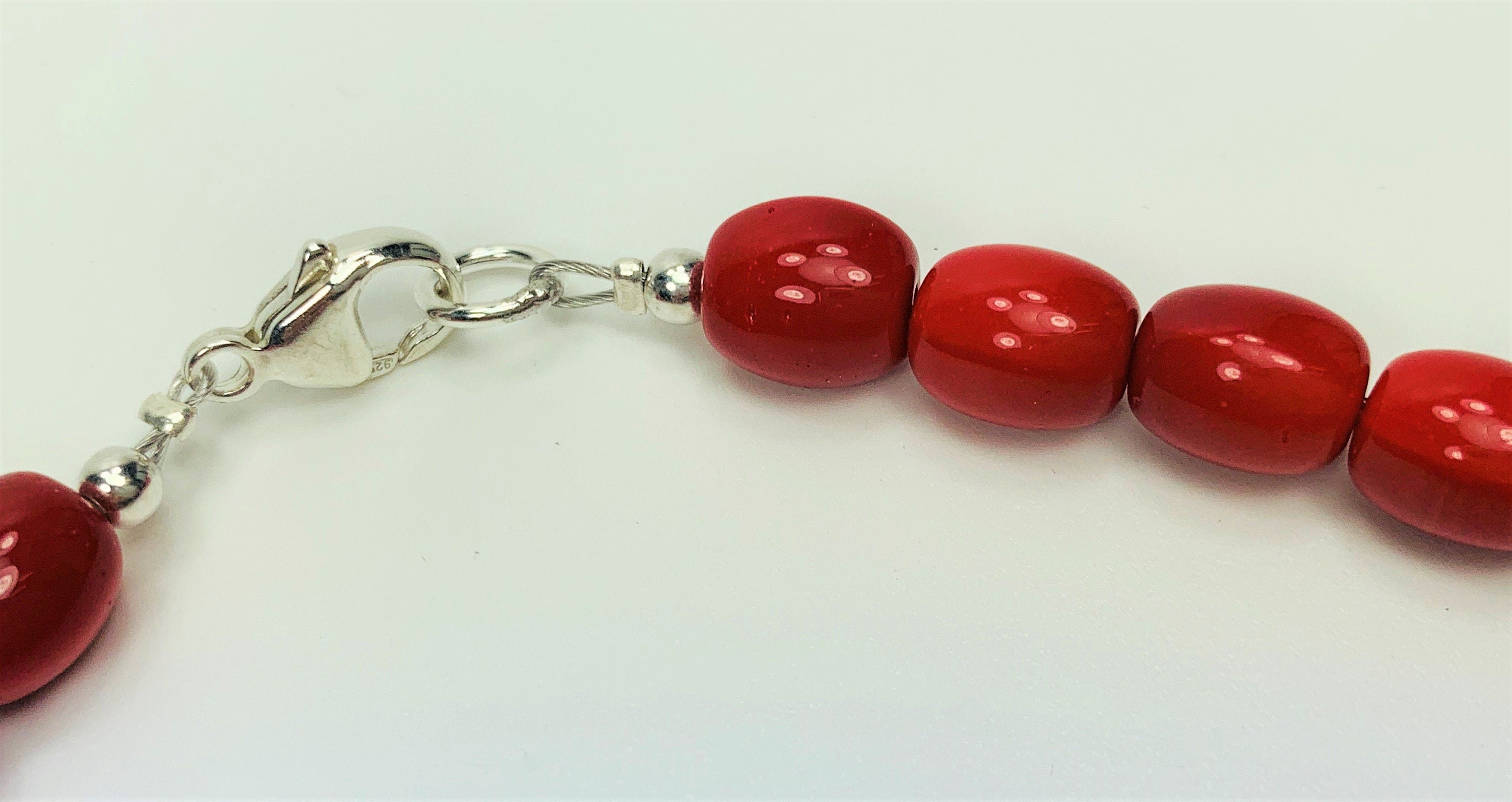 Kette Böhmische Glasperlen Behemian Glass  Handmade Unique Necklace