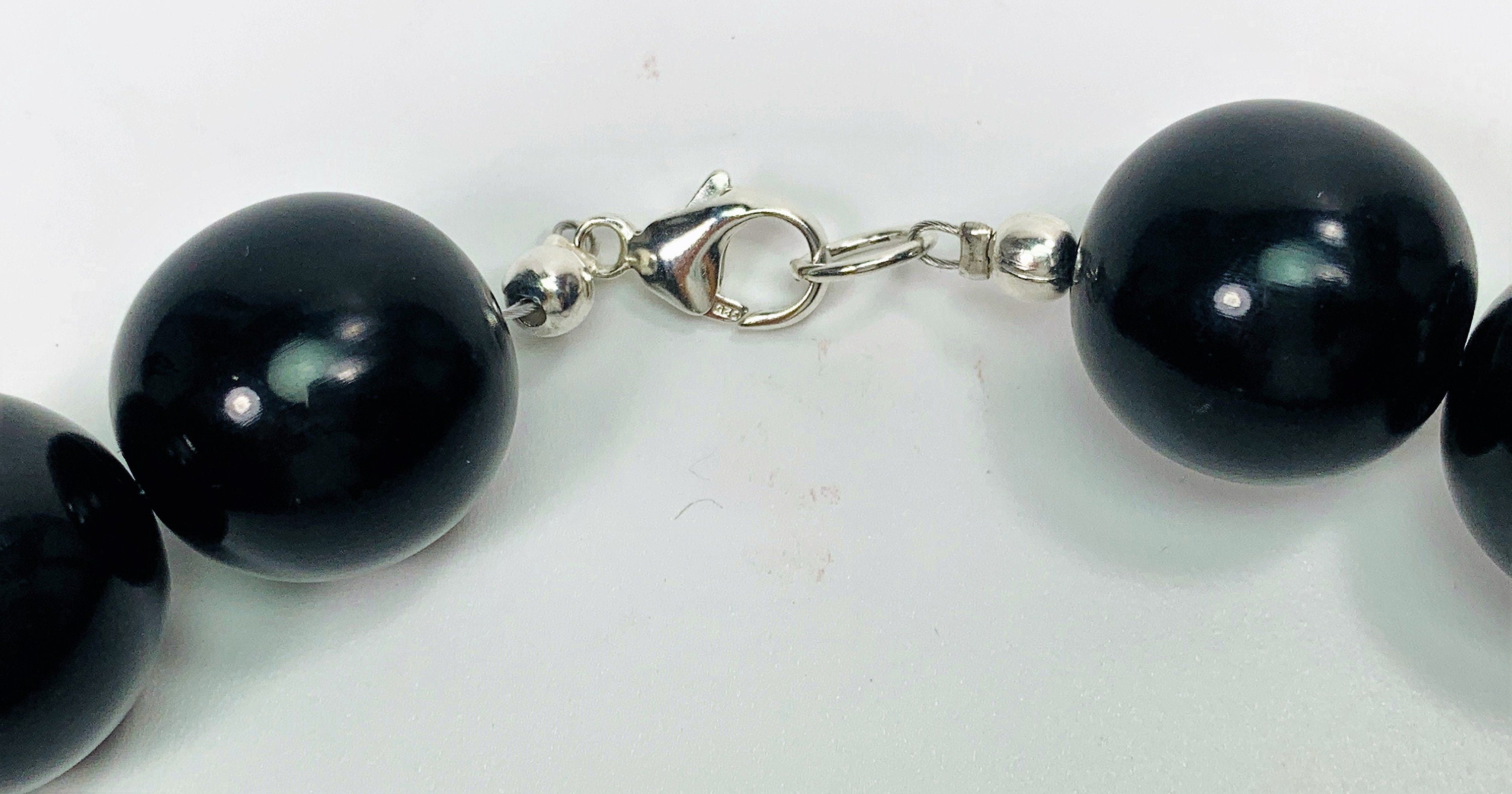 Kette Horn Silber 925 Handmade Unique Necklace Tribal Beads