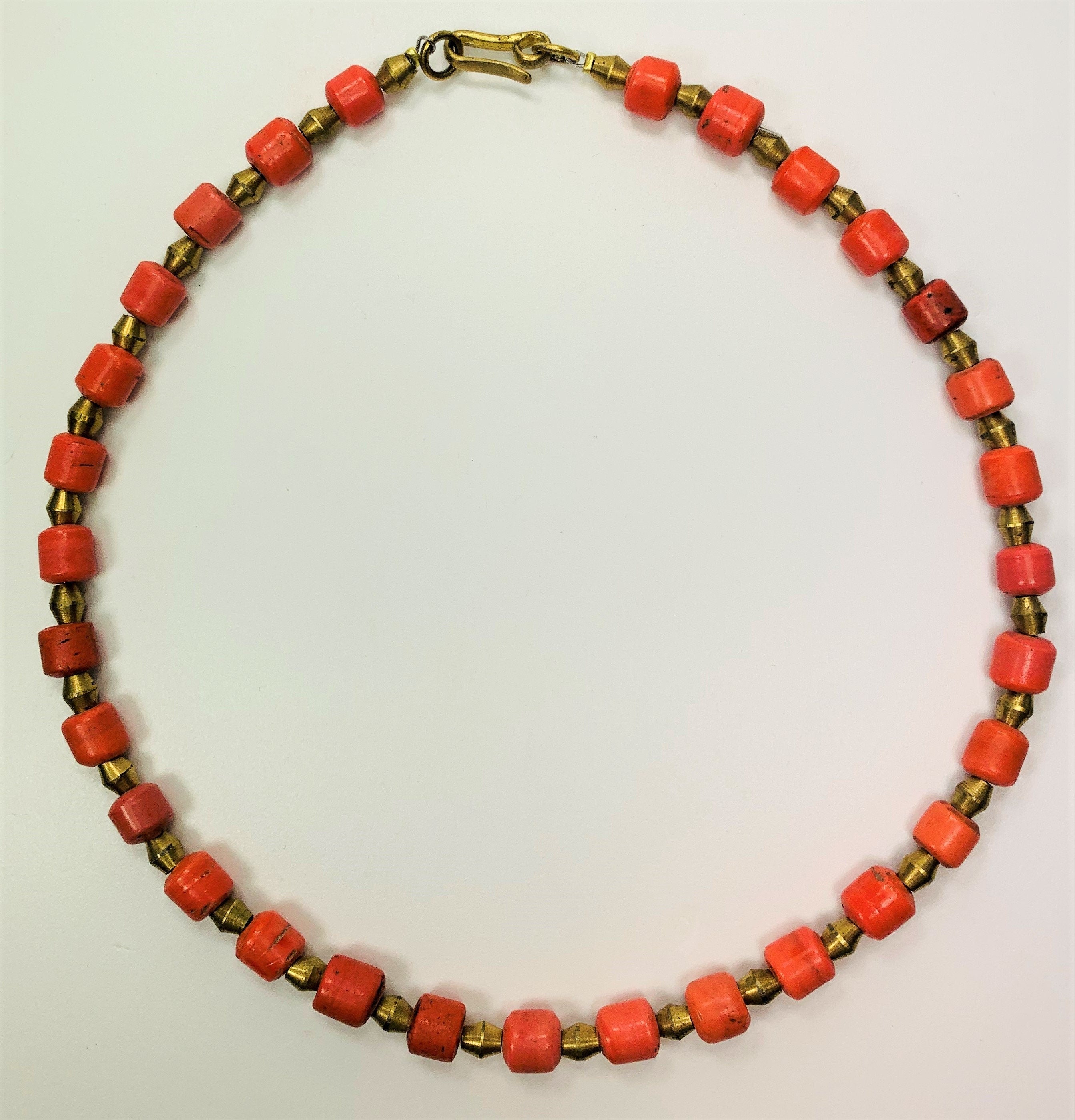 Kette Alte Glasperlen Sherpa Himalaya Glass Trade Beads Handmade Unique Necklace