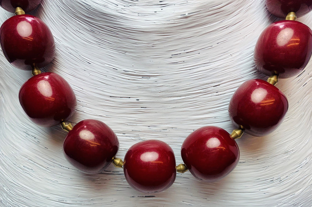 Kette Resin | Harz Tribal Beads Handmade Unique Necklace
