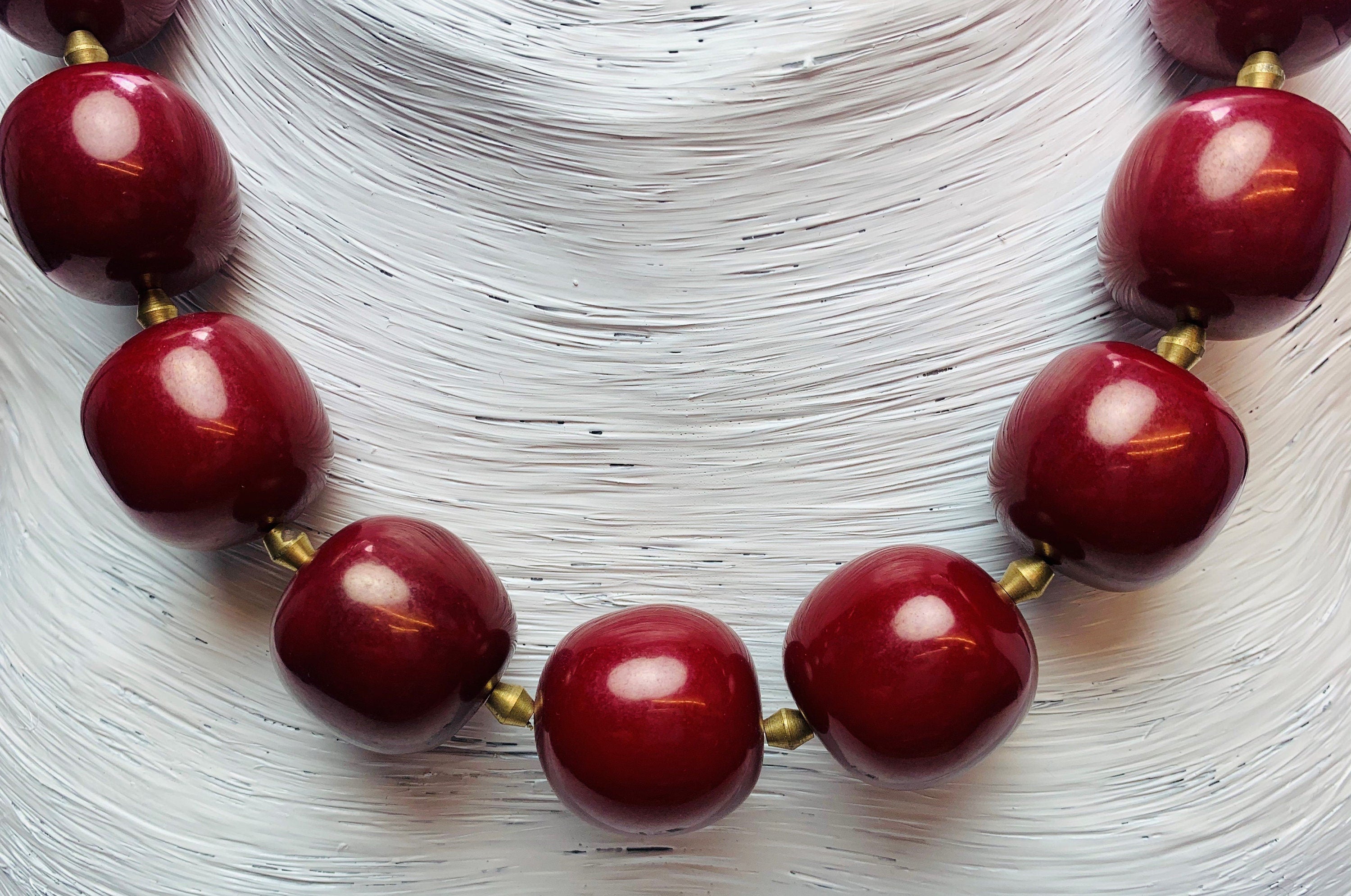Kette Resin | Harz Tribal Beads Handmade Unique Necklace