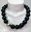 Kette Horn Silber 925 Handmade Unique Necklace Tribal Beads