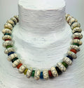 Kette Resin | Harz Recyclingglas Ethno Beads Handmade Necklace Tribal Beads