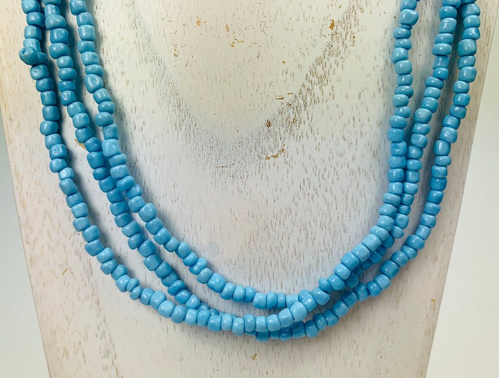 Lange Kette Glasperlen Necklace Seedbeads Glass Beads