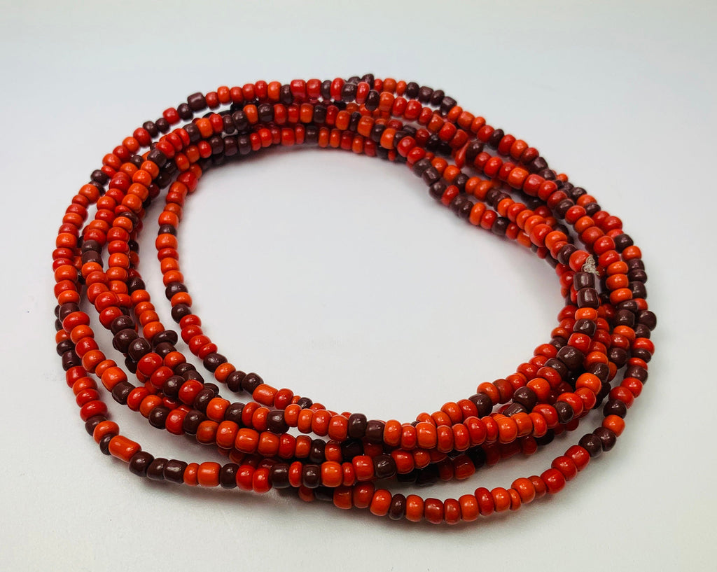 Lange Kette Glasperlen Necklace Seedbeads Glass Beads