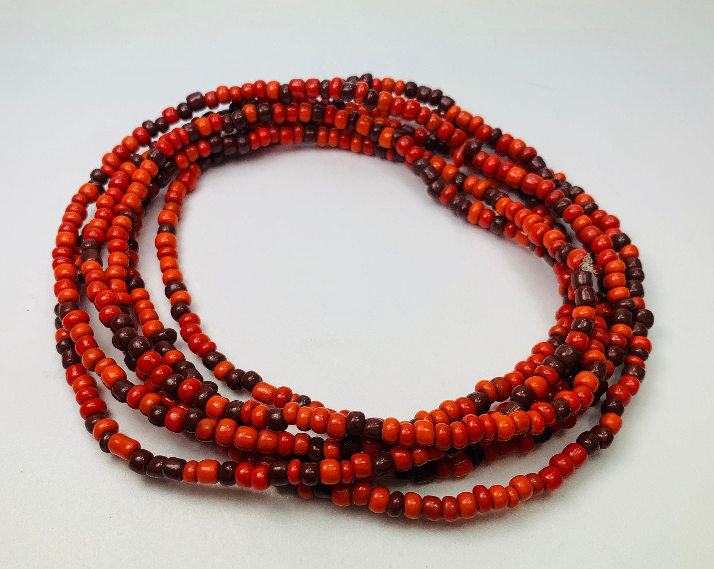 Long Necklace Glass Beads Necklace Seed Beads Glass Beads