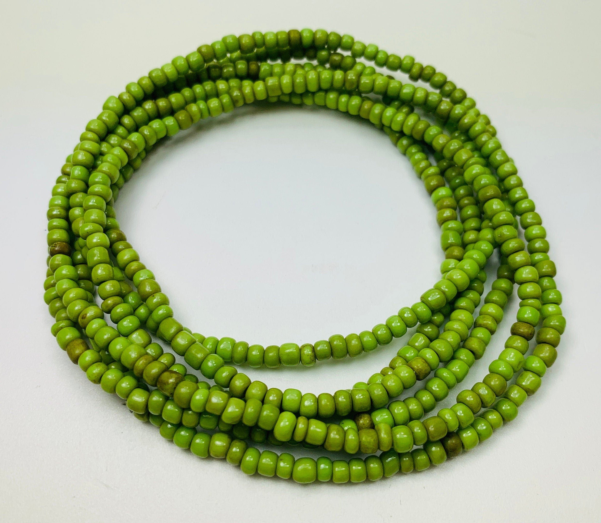 Lange Kette Glasperlen Necklace Seedbeads Glass Beads