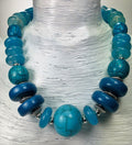 Kette Resin | Harz Achat Handmade Unique Necklace Tribal Beads