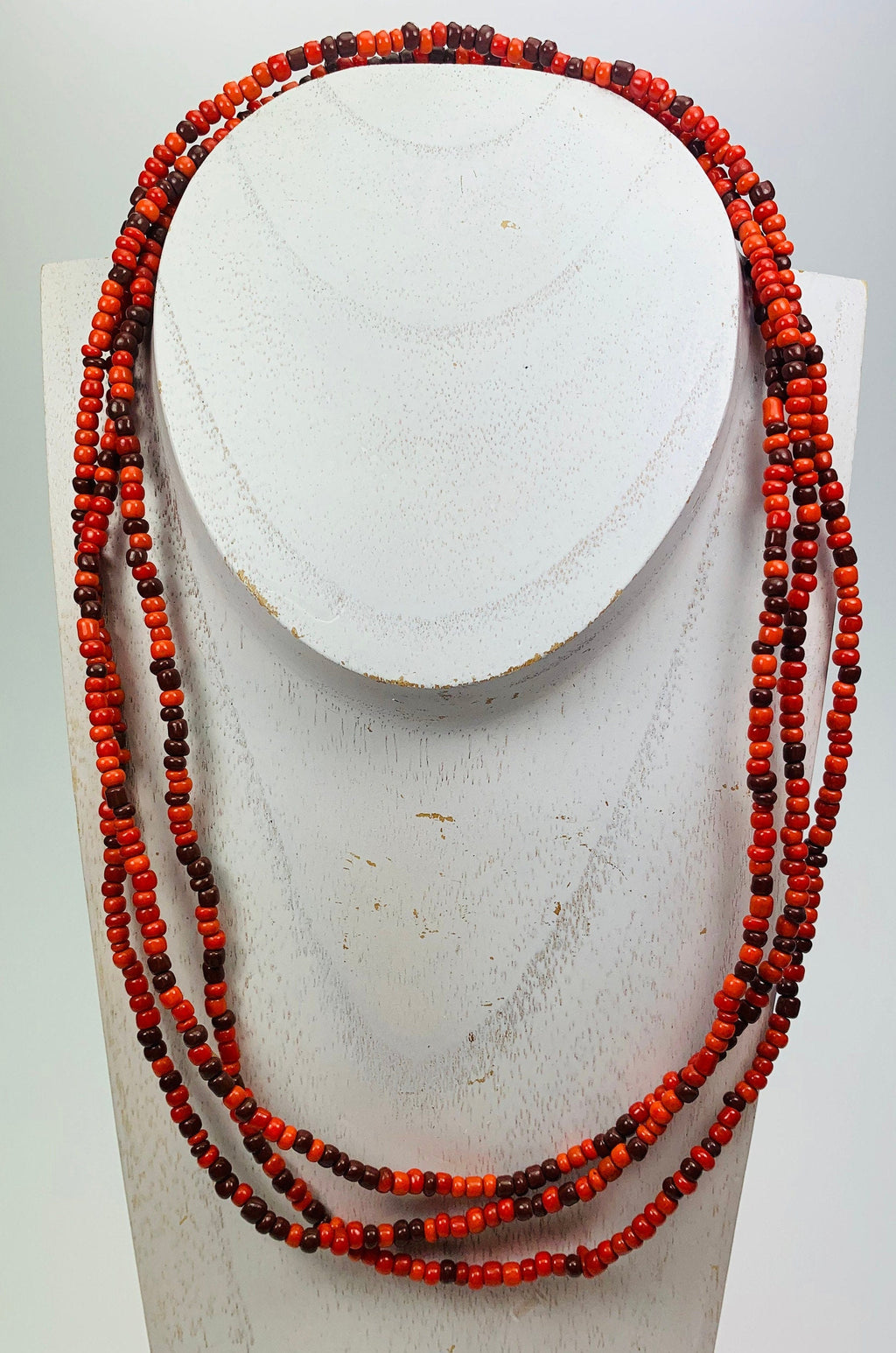 Lange Kette Glasperlen Necklace Seedbeads Glass Beads