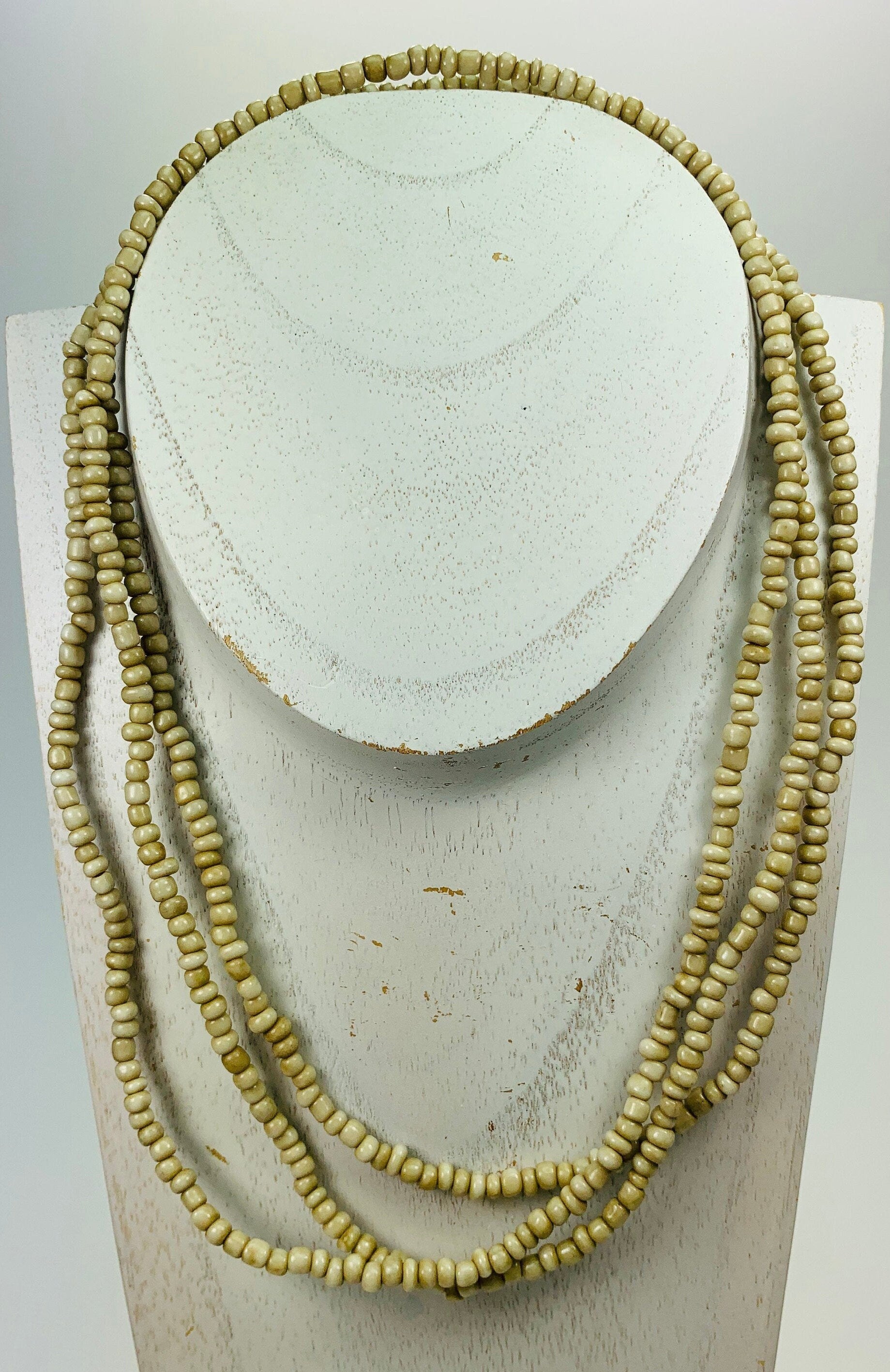 Lange Kette Glasperlen Necklace Seedbeads Glass Beads
