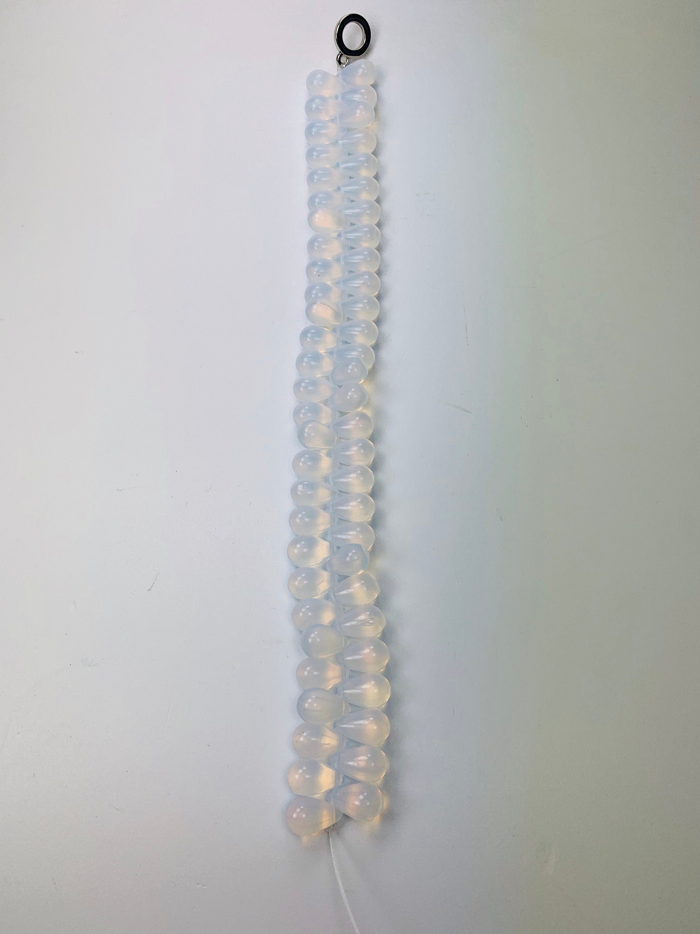 Opalglas Böhmische Glasperlen Tropfen  Bohemian Glass Beads
