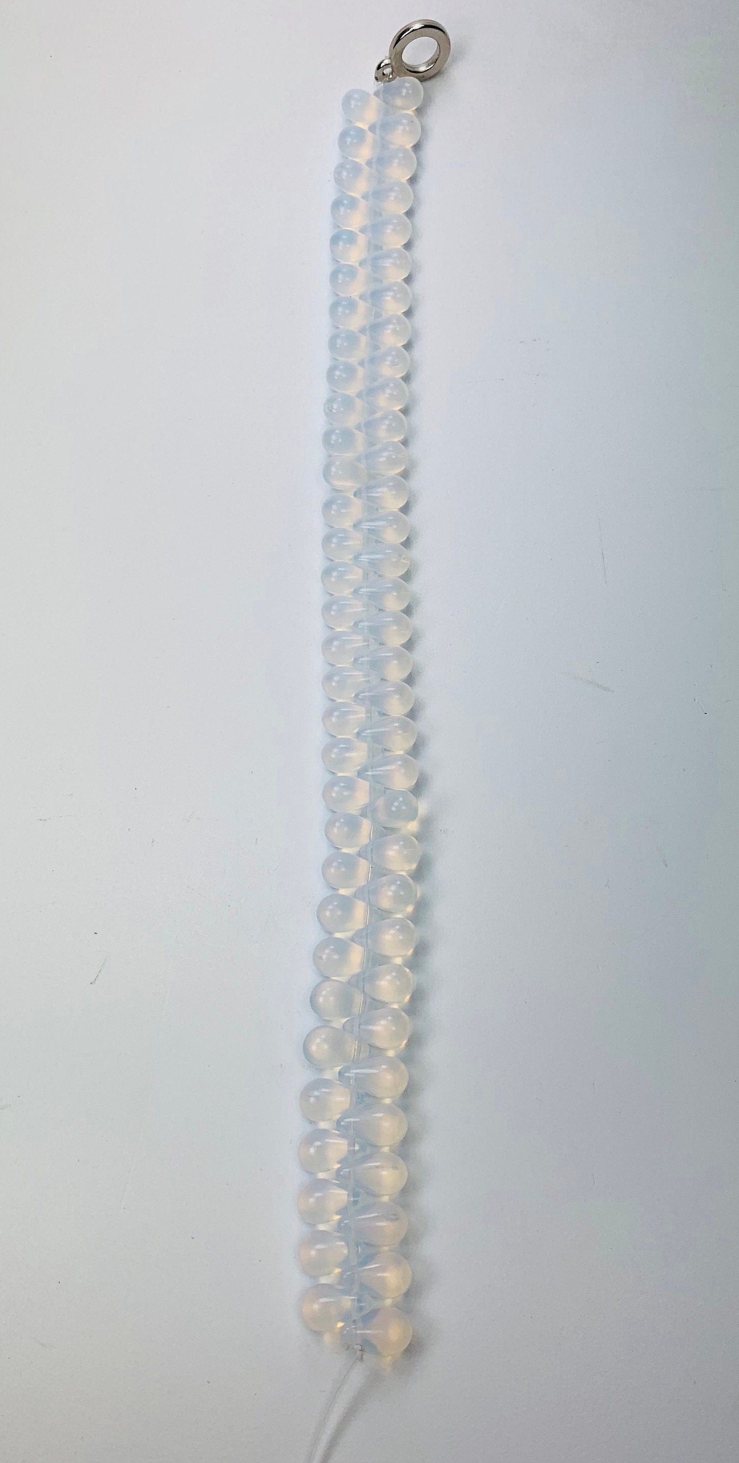 Opalglas Böhmische Glasperlen Tropfen  Bohemian Glass Beads