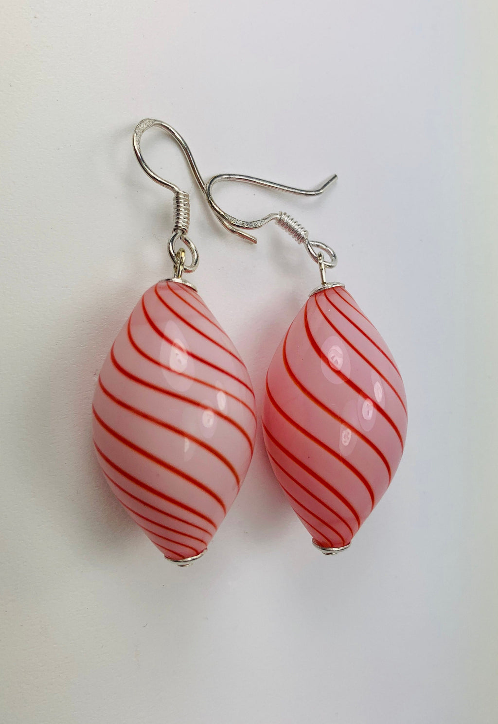 Ohrringe Hohlglasperlen Formschön Lampwork Beads Earrings