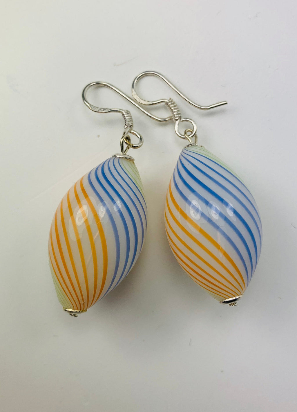 Ohrringe Hohlglasperlen Formschön Lampwork Beads Earrings