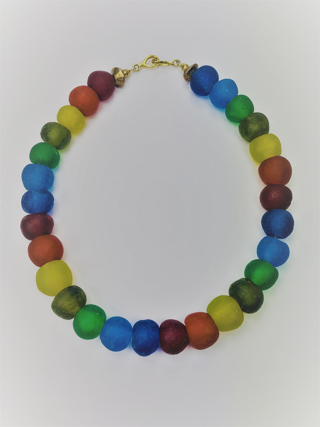 Kette Kroba Recycling Glass Ghana Ethno Beads Handmade Necklace Necklace Ethno Chic
