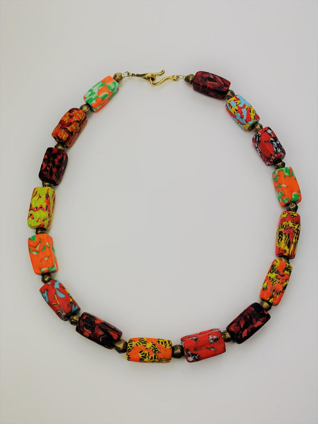 Kette Kroba Recycling Glass Ghana Ethno Beads Handmade Necklace Necklace Ethno Chic
