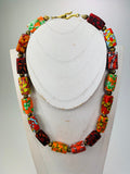 Kette Kroba Recycling Glass Ghana Ethno Beads Handmade Necklace Necklace Ethno Chic