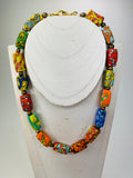 Kette Kroba Recycling Glass Ghana Ethno Beads Handmade Necklace Necklace Ethno Chic