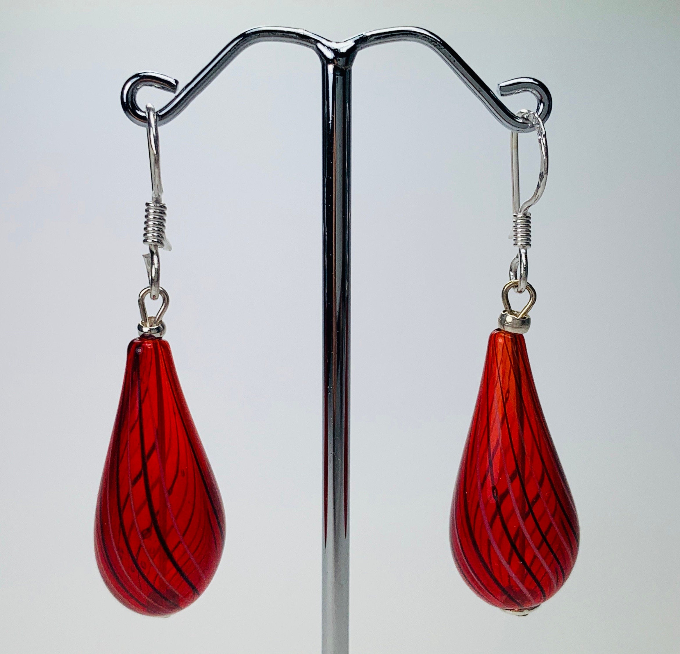Earrings Hollow Glass Beads Beautifully Shaped Lampwork Beads