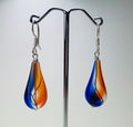 Ohrringe Hohlglasperlen Formschön Lampwork Beads Earrings