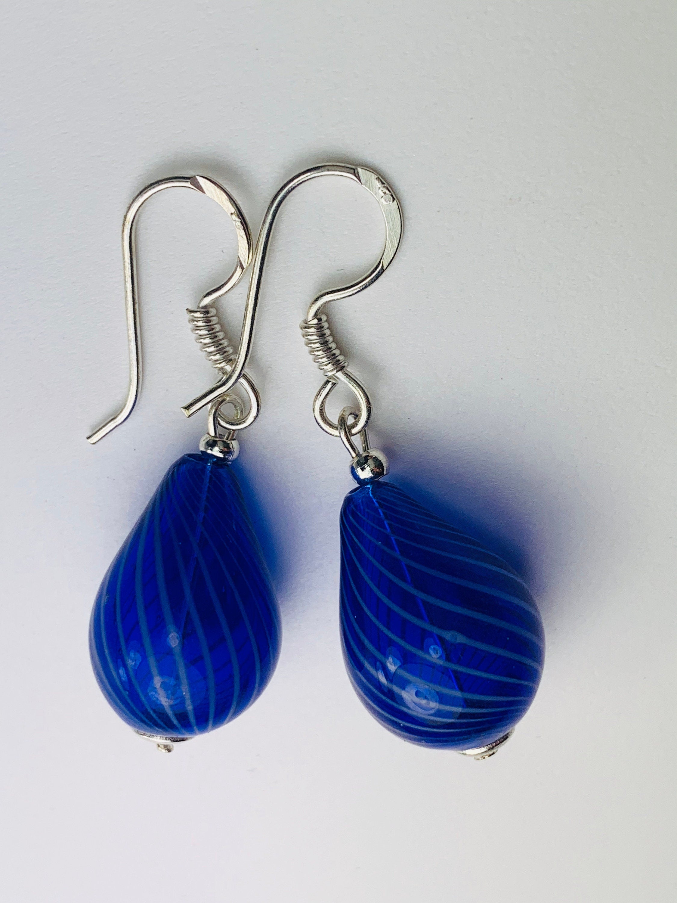 Ohrringe Hohlglasperlen Formschön Lampwork Beads Earrings